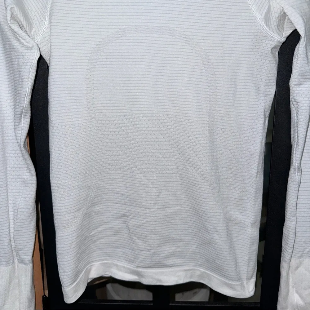 Lululemon Swiftly Tech Long Sleeve Shirt 2.0 Race Length tee white waist top - Image 3