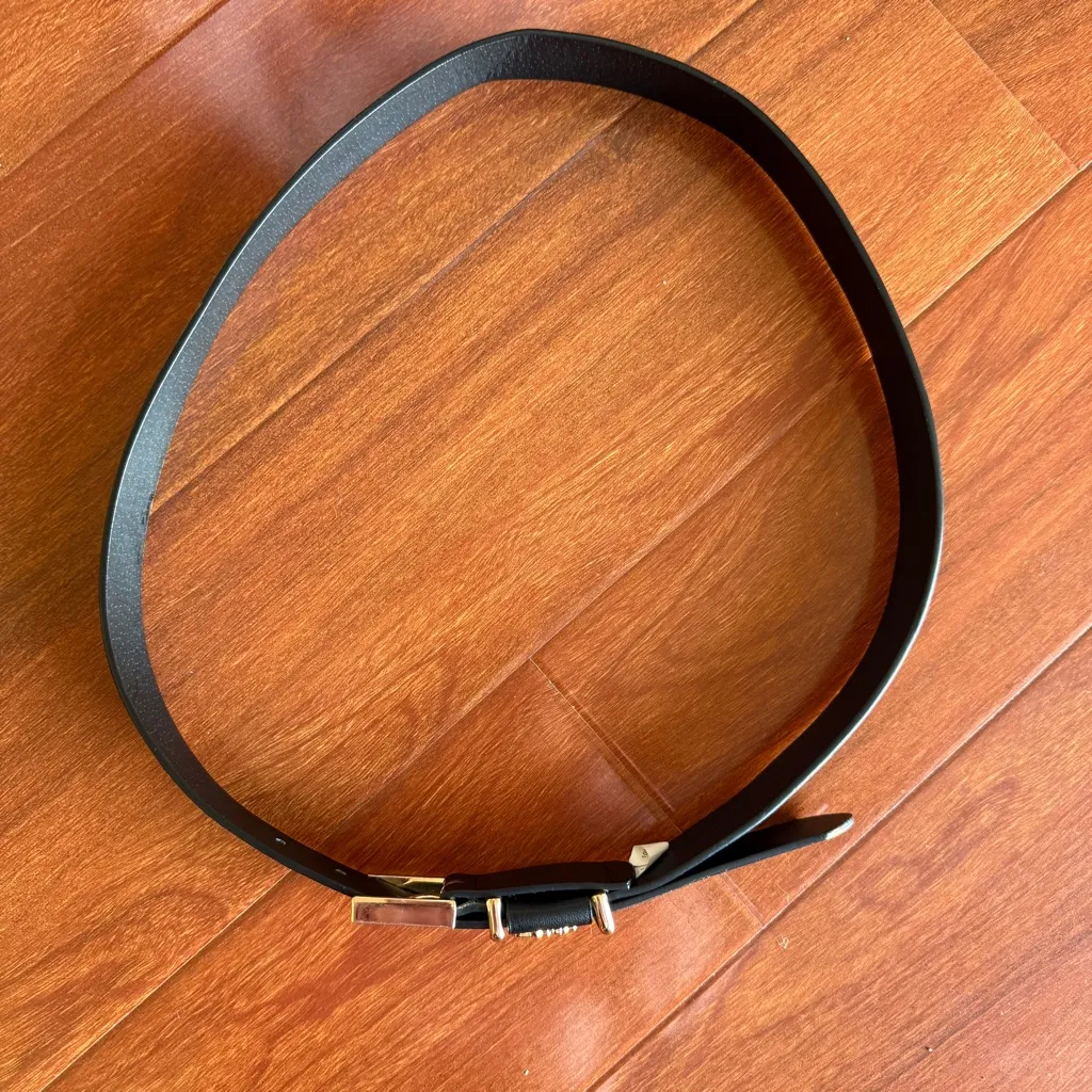 Juicy Couture Black Belt with Gold Accents L/XL - Image 4