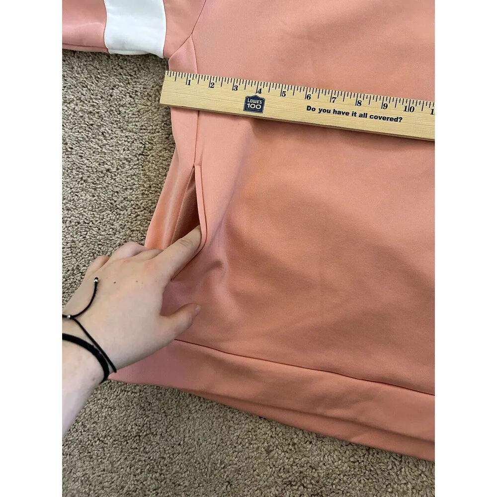 Nike Pink Color Block Crewneck Sweatshirt Size Small Oversized Athleisure Comfy - Image 7