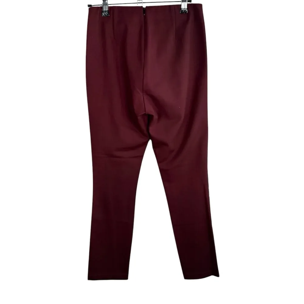 Rag & Bone Burgundy Simone Side Stripe Ponte Pant - Image 3