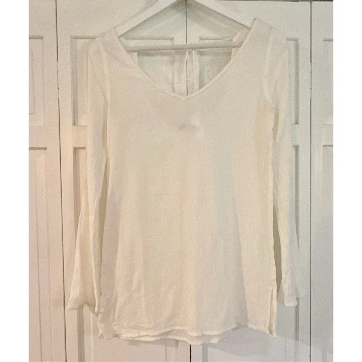J.Crew white cotton gauze tunic coverup small - Image 9