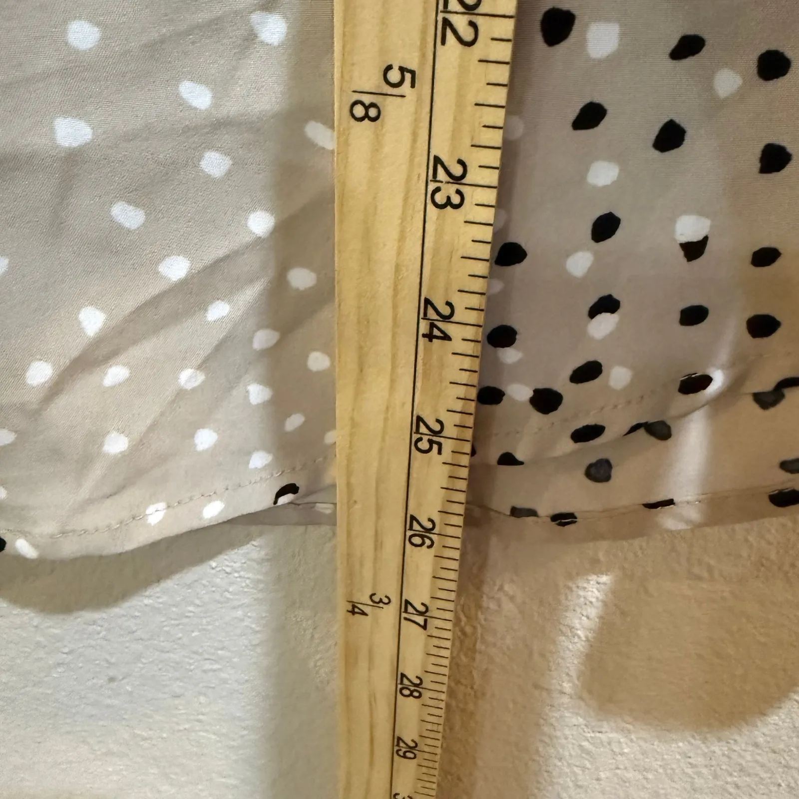 Adrienne Vittadini Womens Polka‎ Dot Button Down 3/4 Sleeve Blouse Small - Image 6