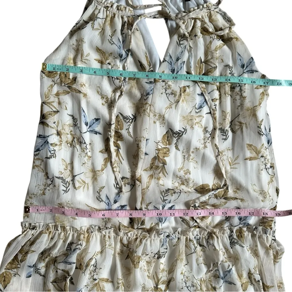 DREW Anthropologie Naomi Vintage Floral Cream Maxi Dress XS - Image 9