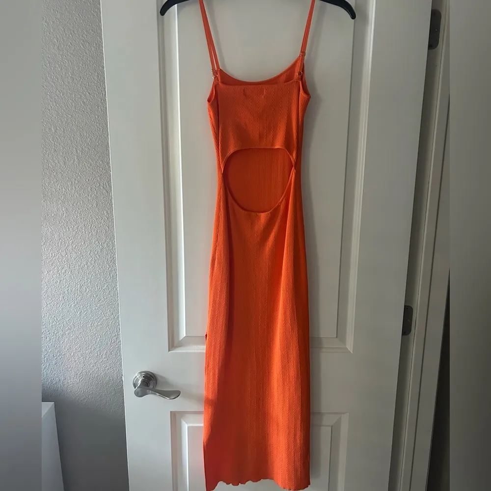 Mable Florida Oranges Midi Dress Orange - Image 9