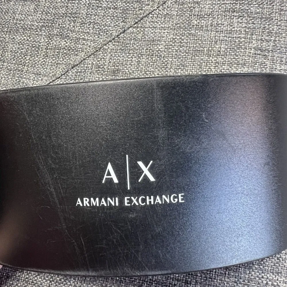Armani Exchange Sunglasses Case Black Clamshell Hard Case Eyeglasses Glasses‎ - Image 6