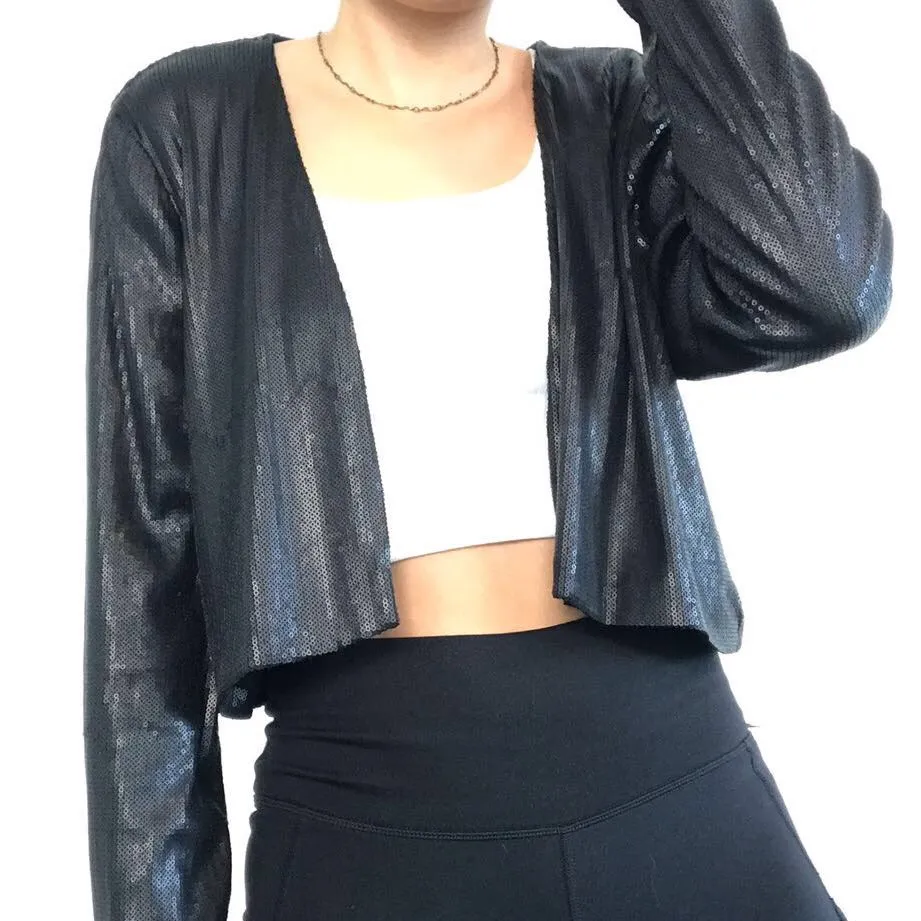 Sequin Cropped Cardigan  - Image 6