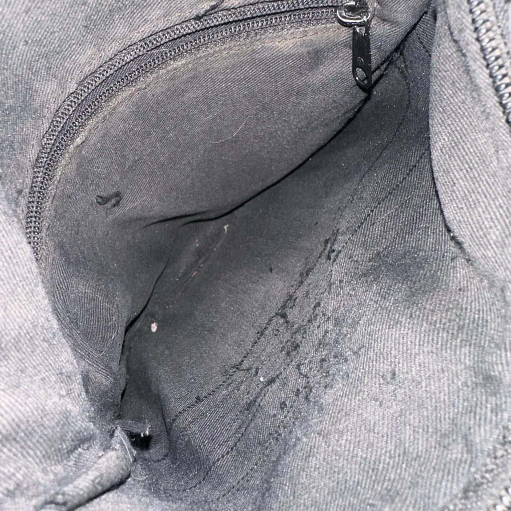 Fossil Black Leather Crossbody Bag Purse - Image 6