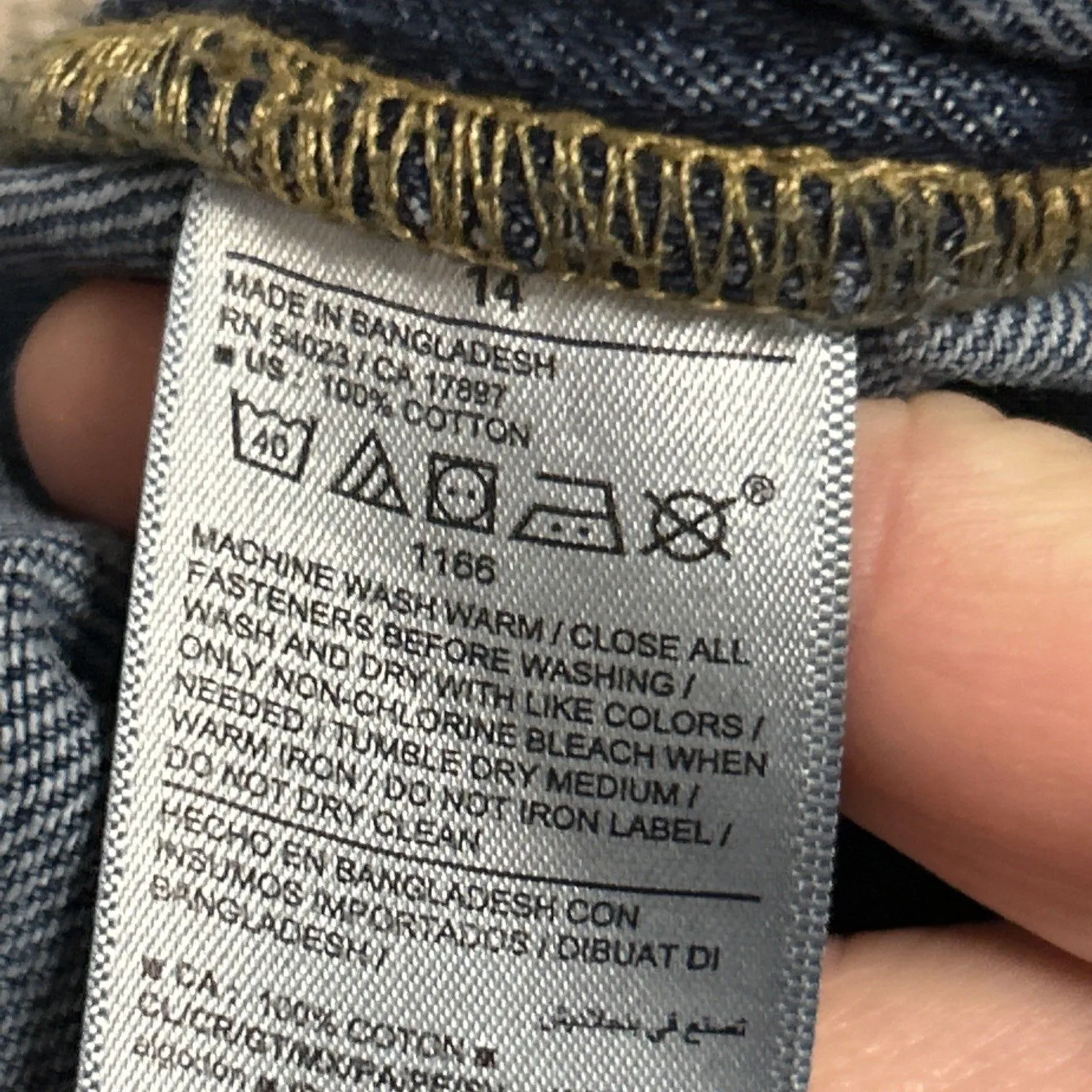 Old Navy Overalls Womens 14 Blue Jeans Denim Bibs Relaxed Adjustable Cotton - Image 6