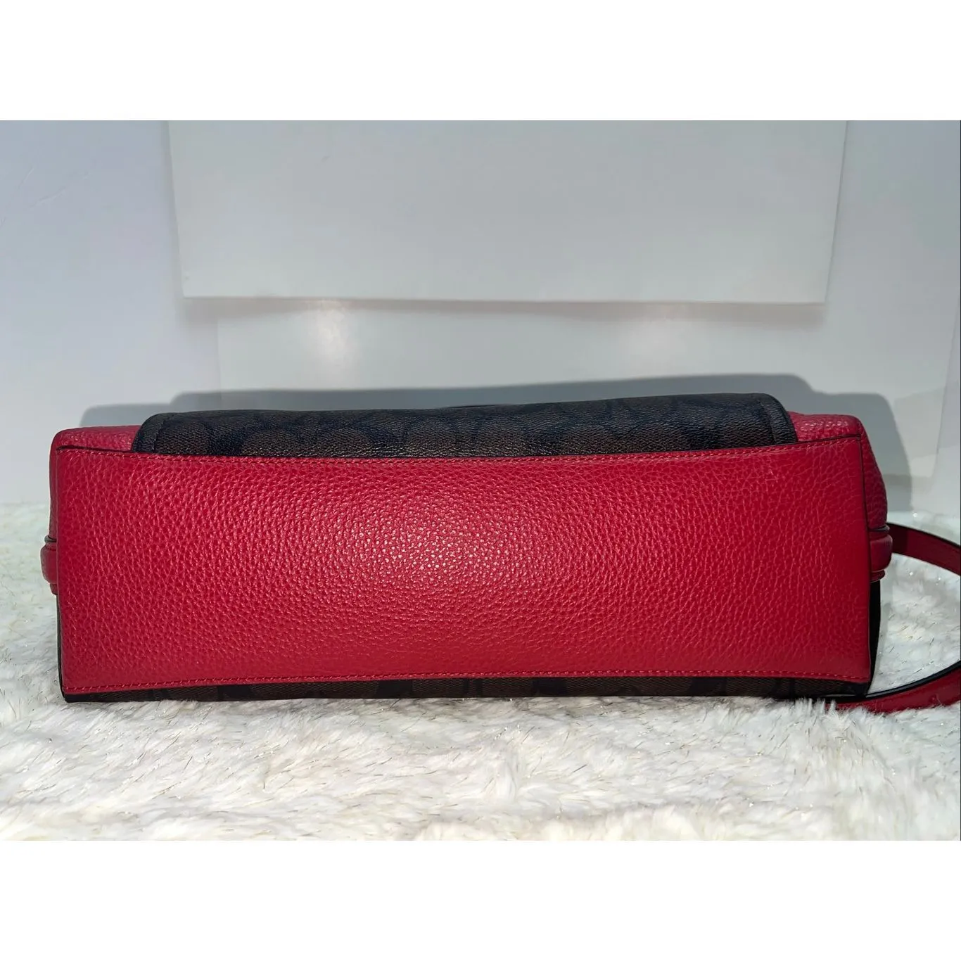 ➡️Coach Marlon Shoulder/Crossbody Handbag Sig Canvas Pebbled Leather F79993 $428 - Image 4