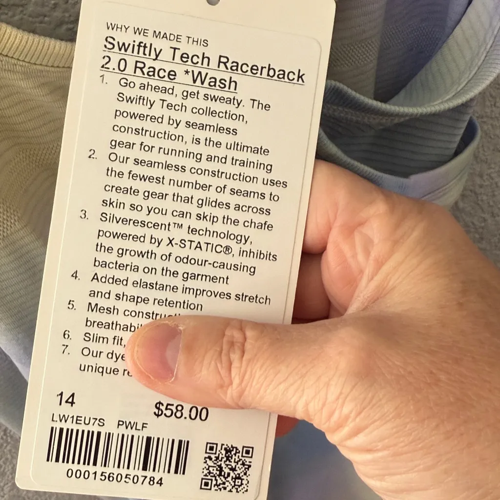 Lululemon Swiftly Tech Racerback Tank 2.0 *race length - Image 4