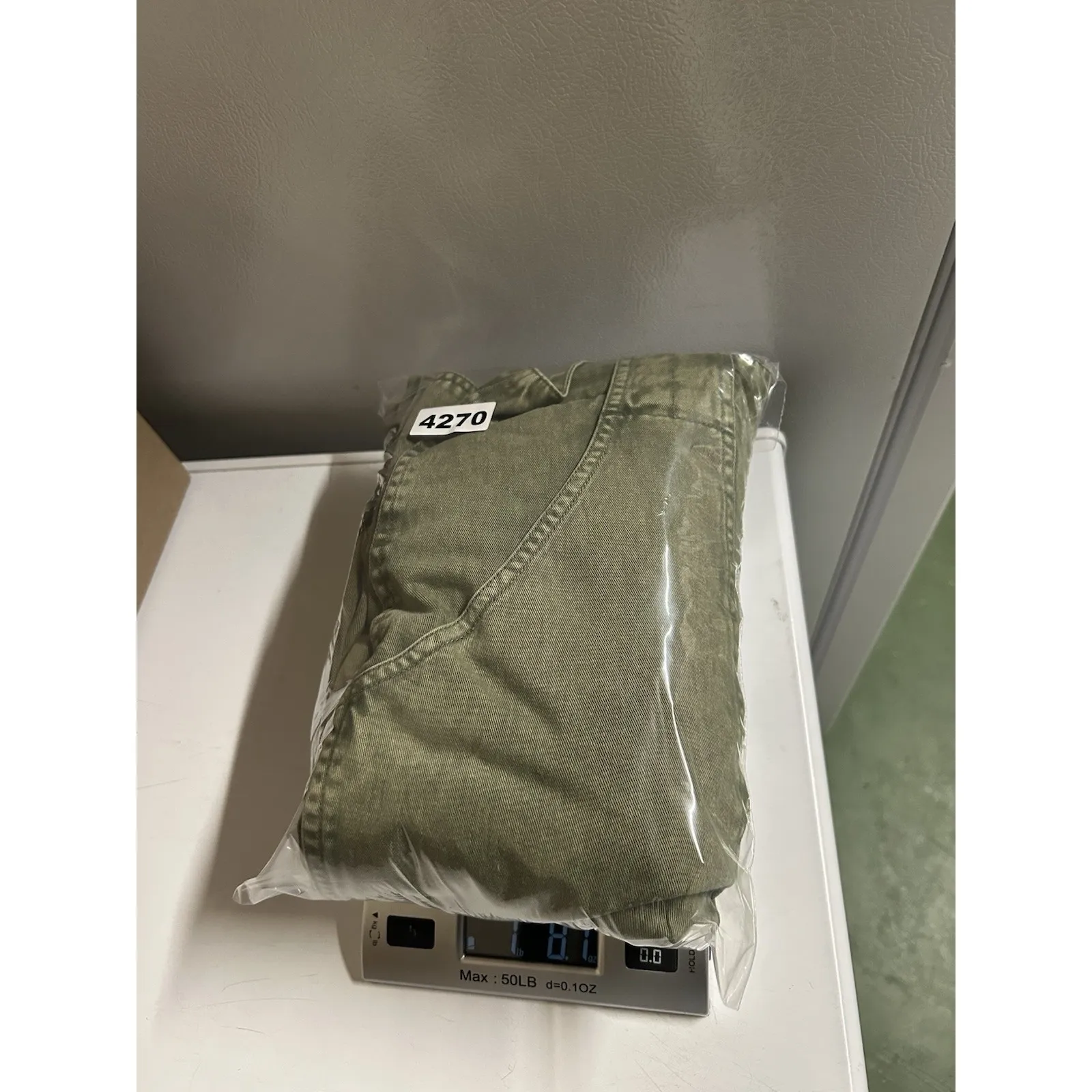 Free People Super Baggy Wide Leg Flare Flared Chino Pants Army Green Size 10 - Image 8