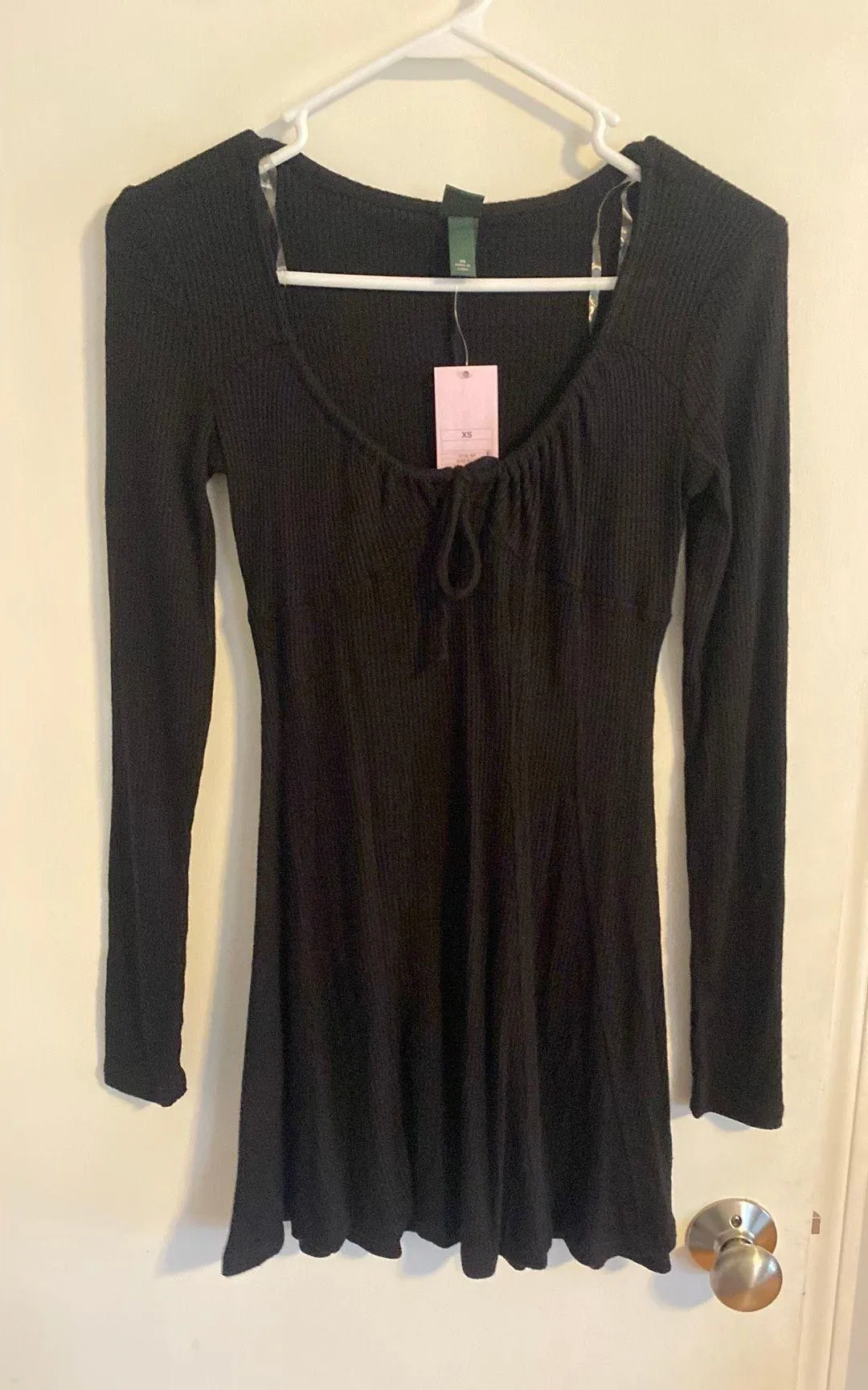Black Sweater Mini Dress - Image 3