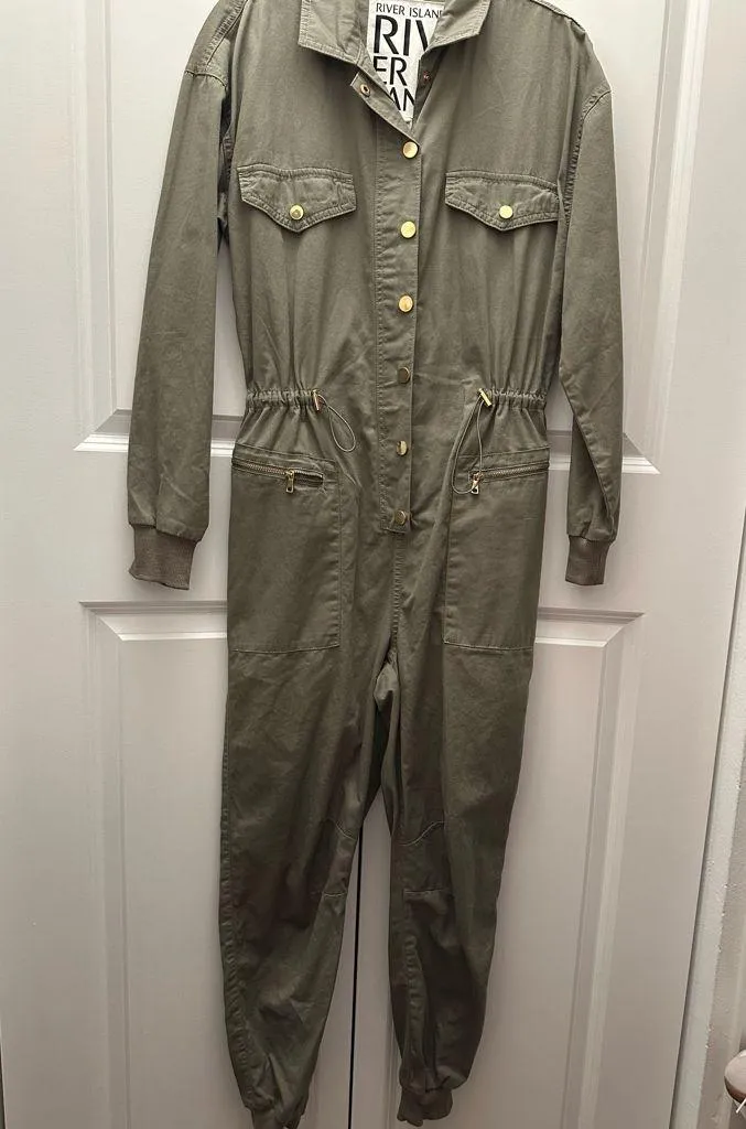 River Island Denim Boiler Suit - Image 2