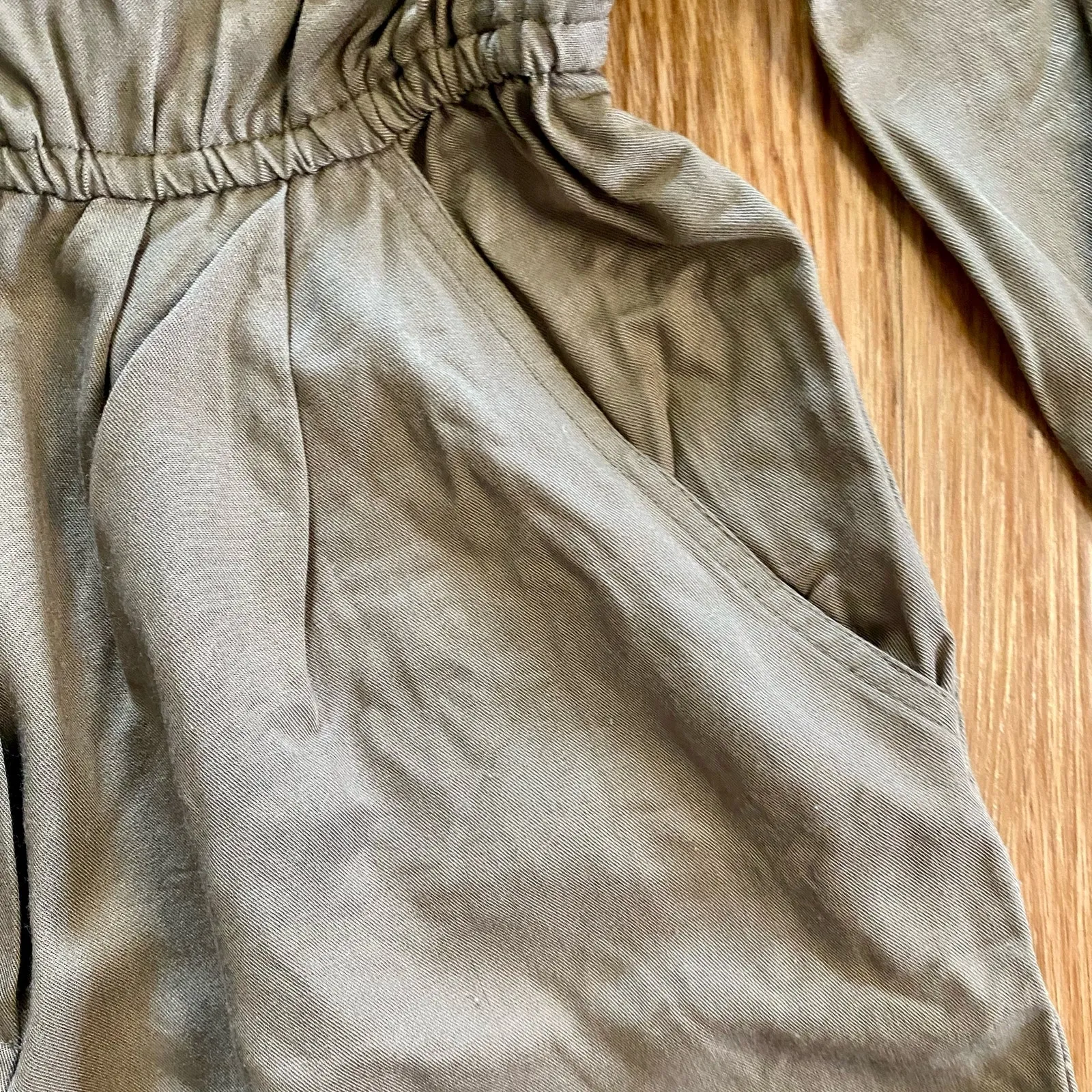 Maggy London Vintage Khaki Minimal Western Jumpsuit Womens 0 - Image 6