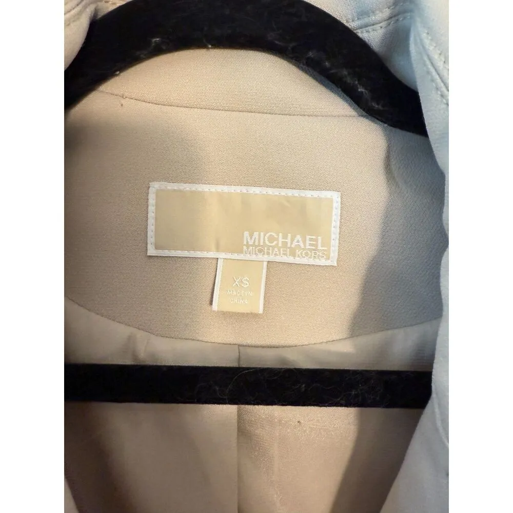 Michael Kors  Khaki Belted Trench Coat Jacket - Image 3