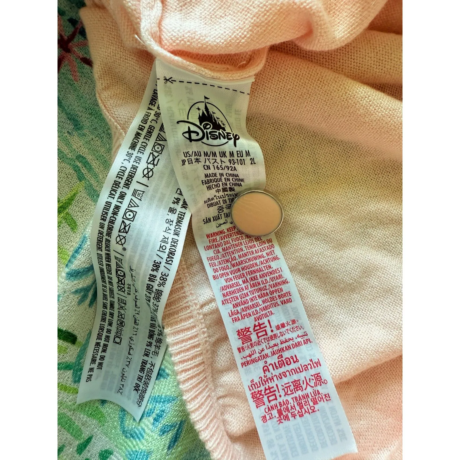 Disney Parks Paris Minnie Mouse 30 Year Dolman Sleeve Button Up Cardigan Sweater - Image 5