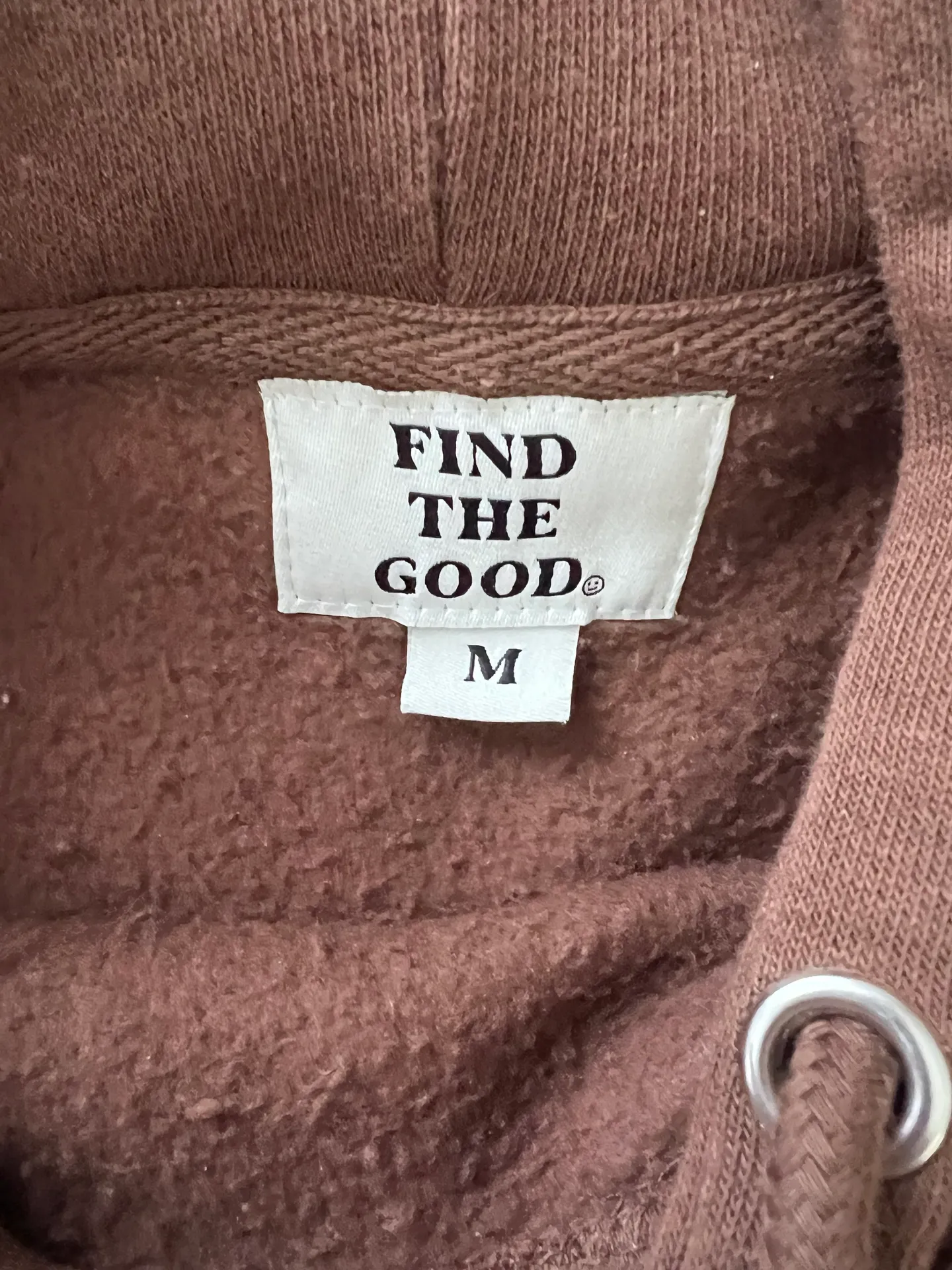 Find The Good Hoodie Brown Size M - Image 2