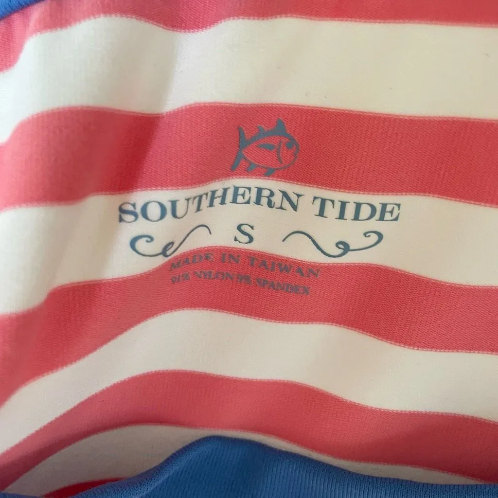 Southern Tide Stripe Tshirt Dress Pink Blue S - Image 7
