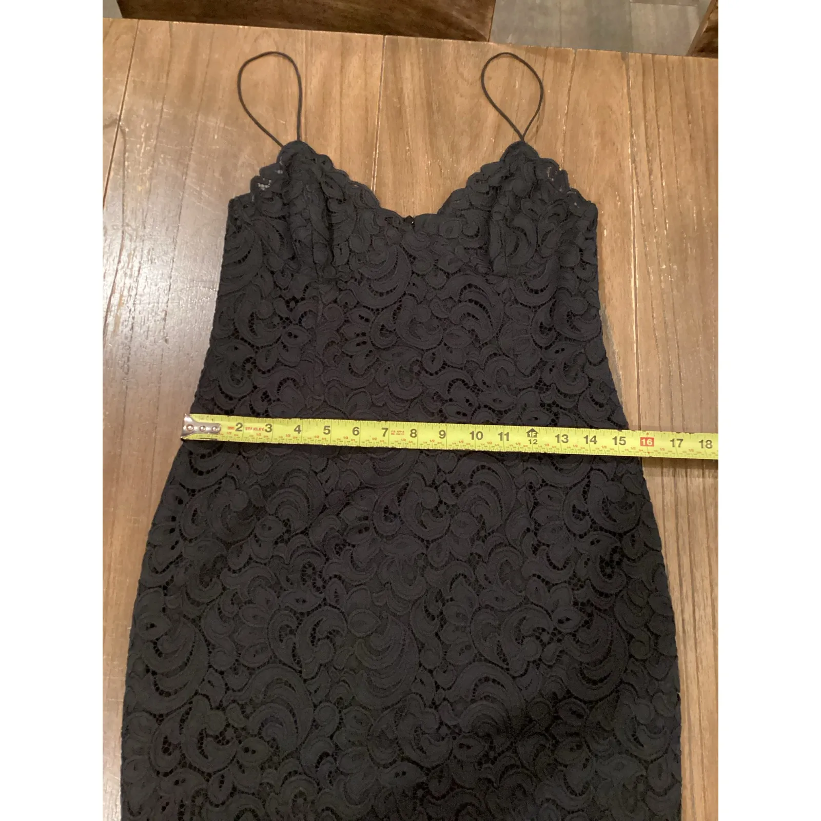 NICHOLAS Paisley Lace Bra strppy black fitted midi Dress size 6 - Image 5
