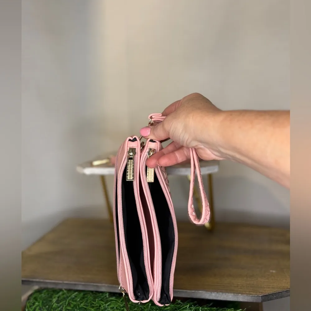 Source Unknown Elegant Pink Quilted Handbag - Image 2