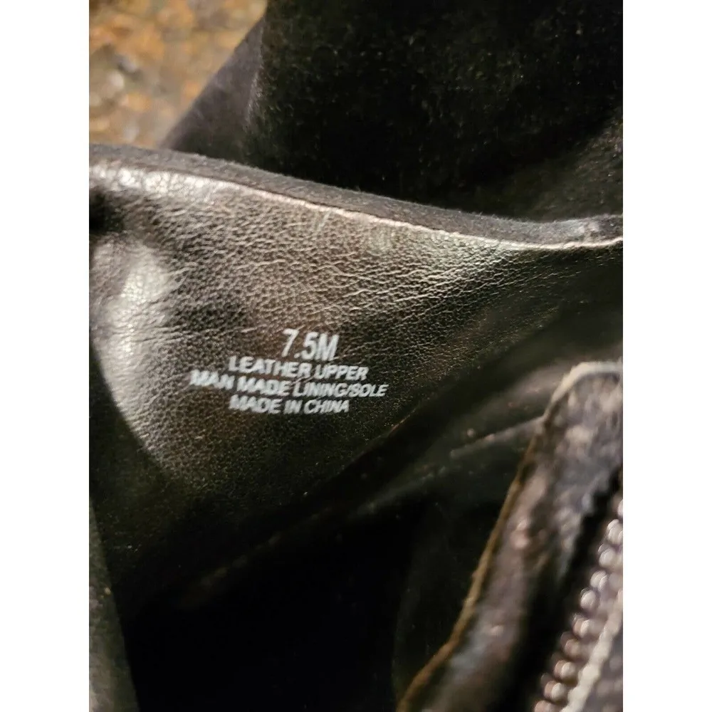 Gianni Bini Black Suede High Heel Booties Sz 7.5M - Image 9