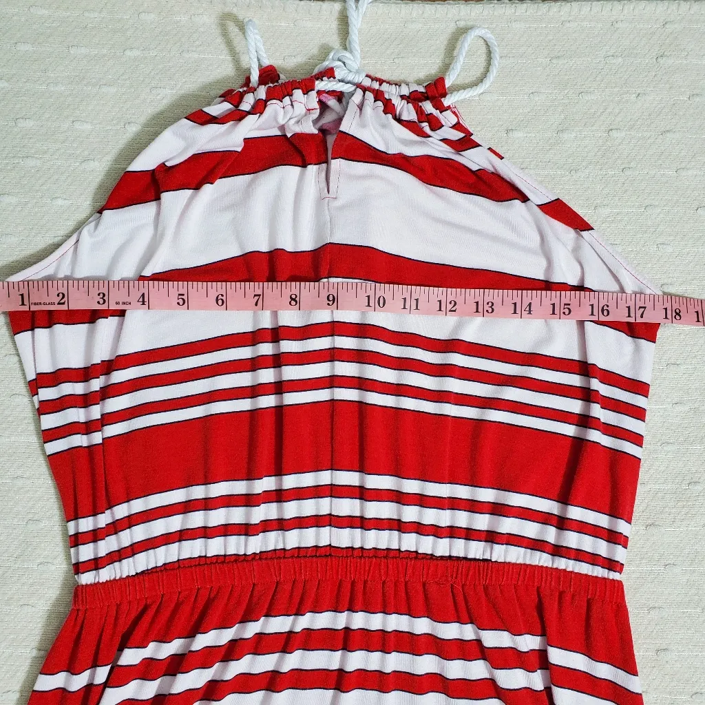 Milly maxi‎ dress Red and white size M - Image 4