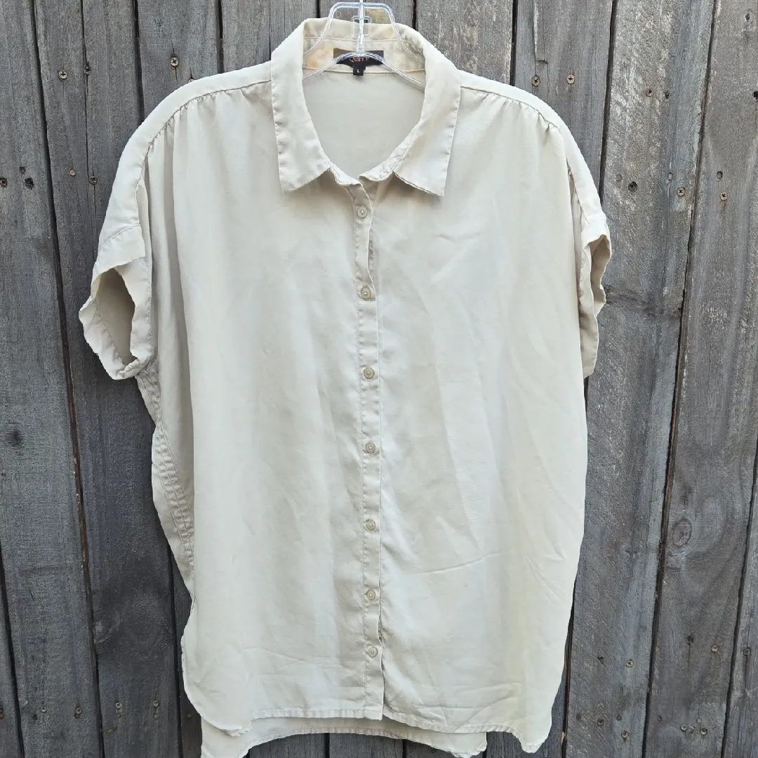 Quince Beige Button-Down Shirt - Image 3