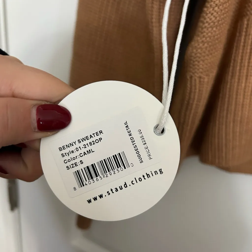 STAUD Benny Sweater - Camel NWT - Image 3