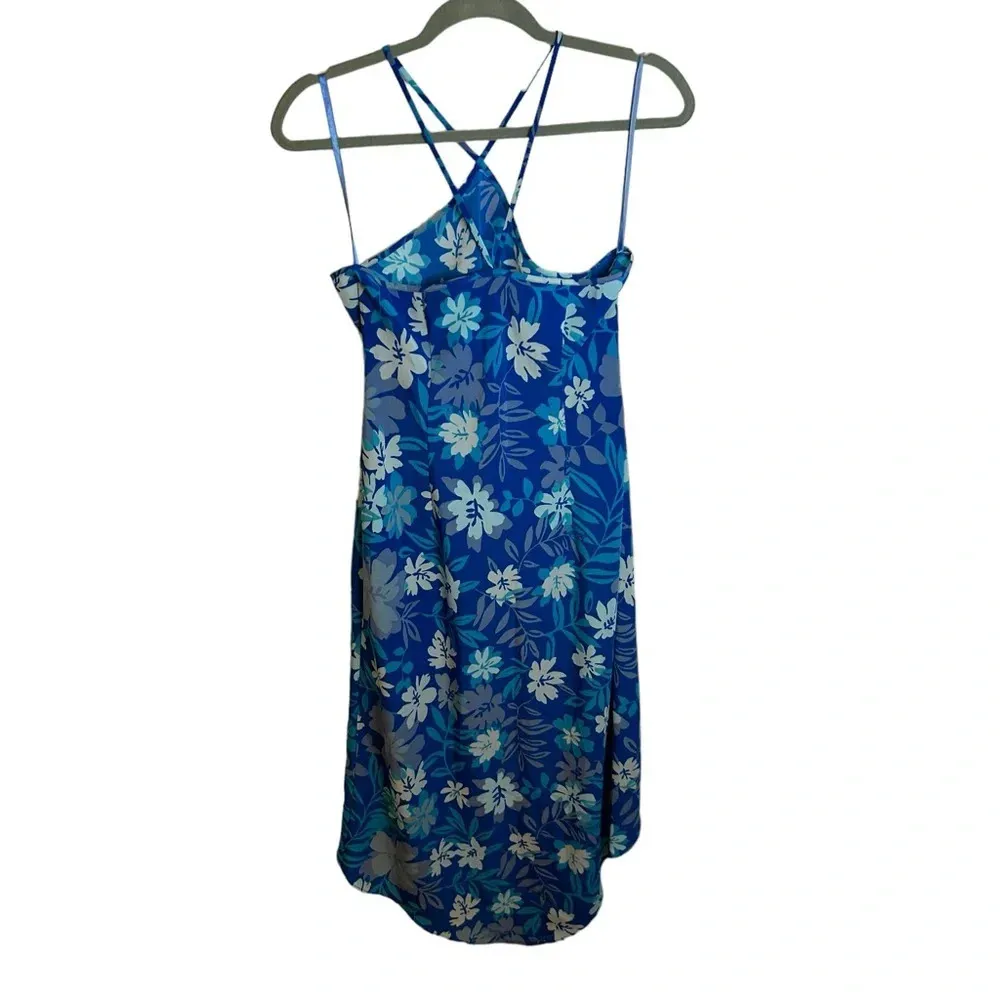 EXPRESS VINTAGE Y2K HAWAAIAN HI LOW HALTER DRESS - Image 2