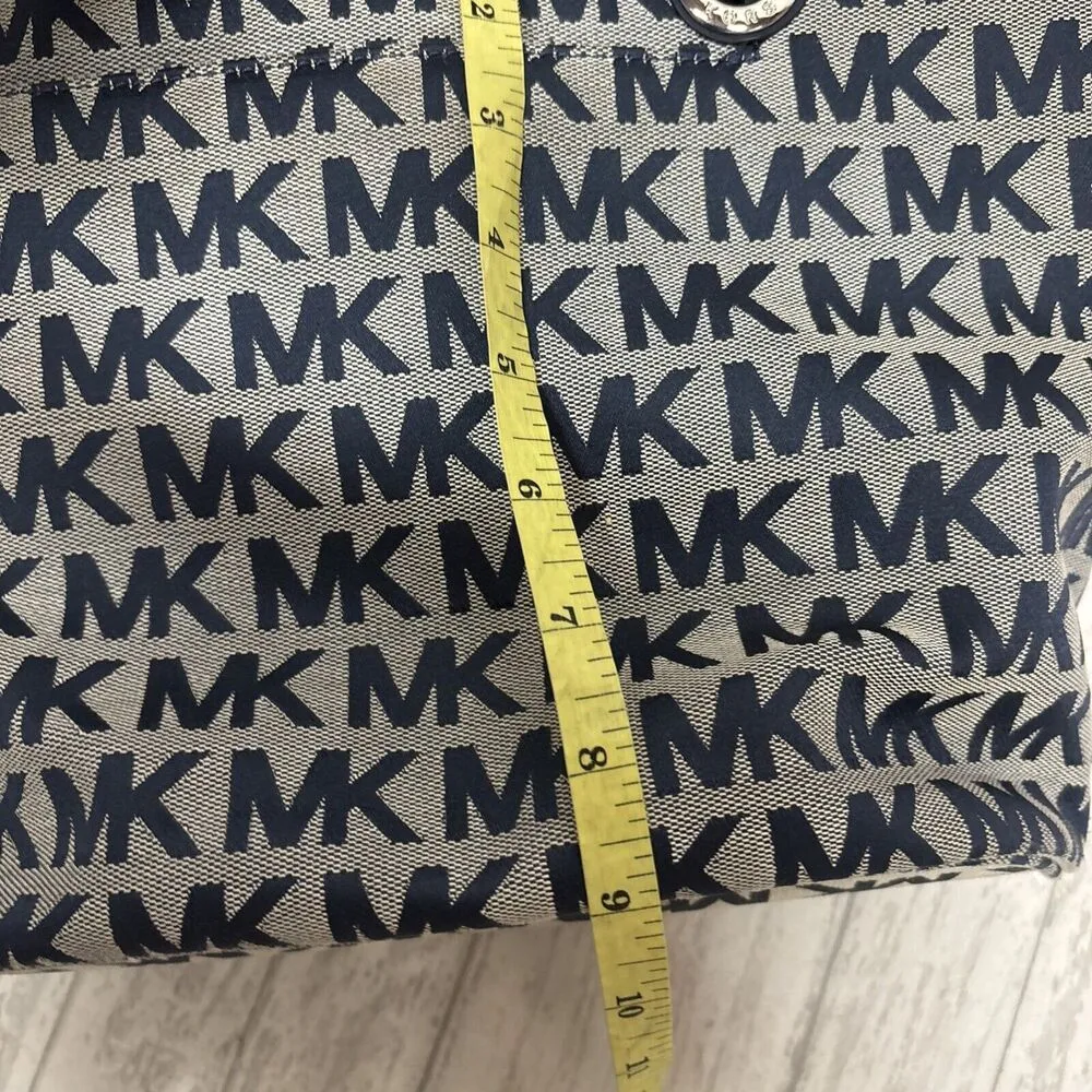 Womens Michael Kors Signature Navy Small Tote - Image 13