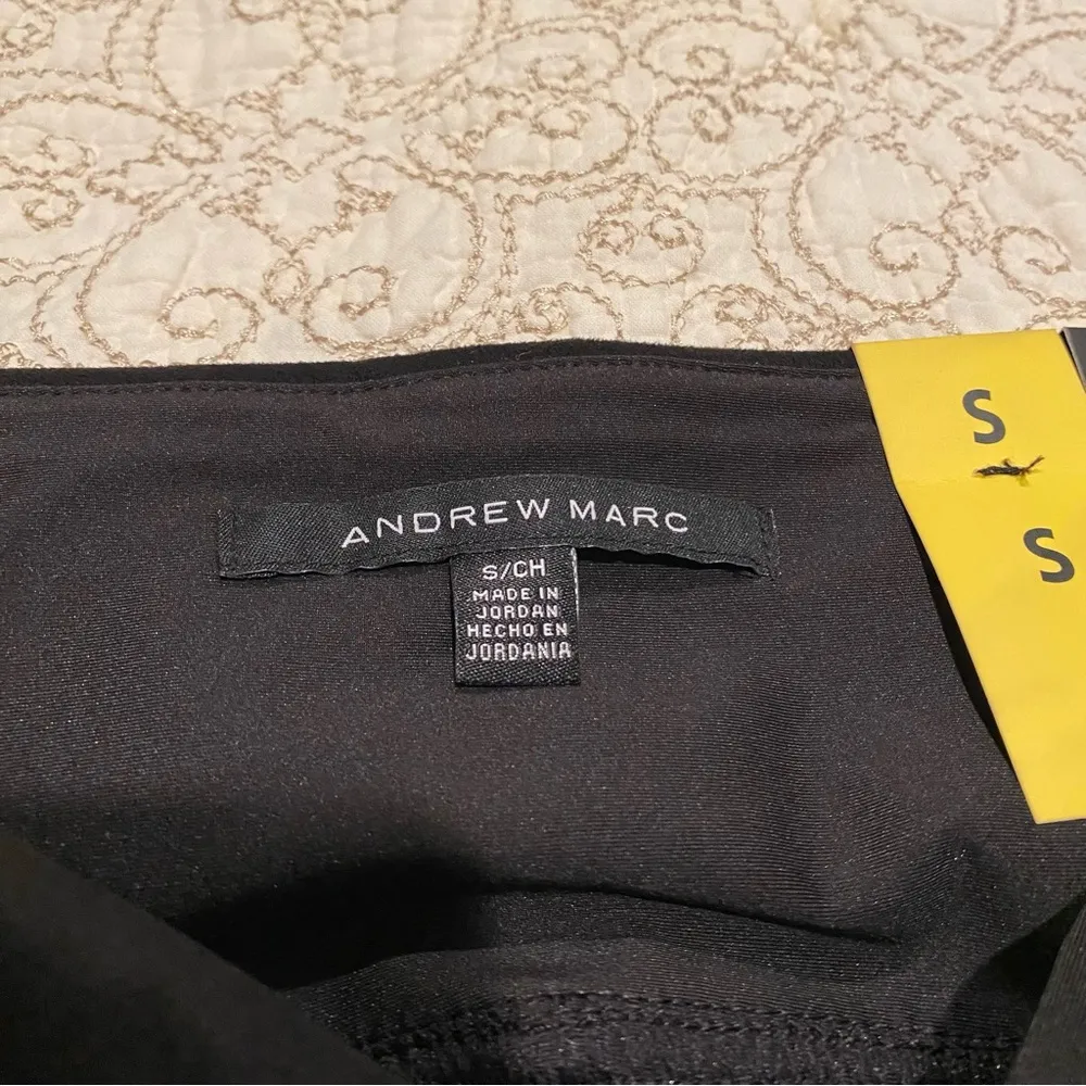 NWT Andrew Marc Women’s Classic Black Dress Pants Size Small - Image 3