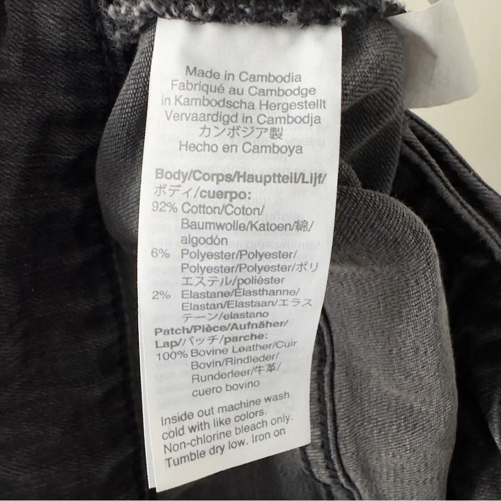 Madewell Curvy High-Rise Skinny Jeans Gray distressed button zip pockets stretch - Image 12