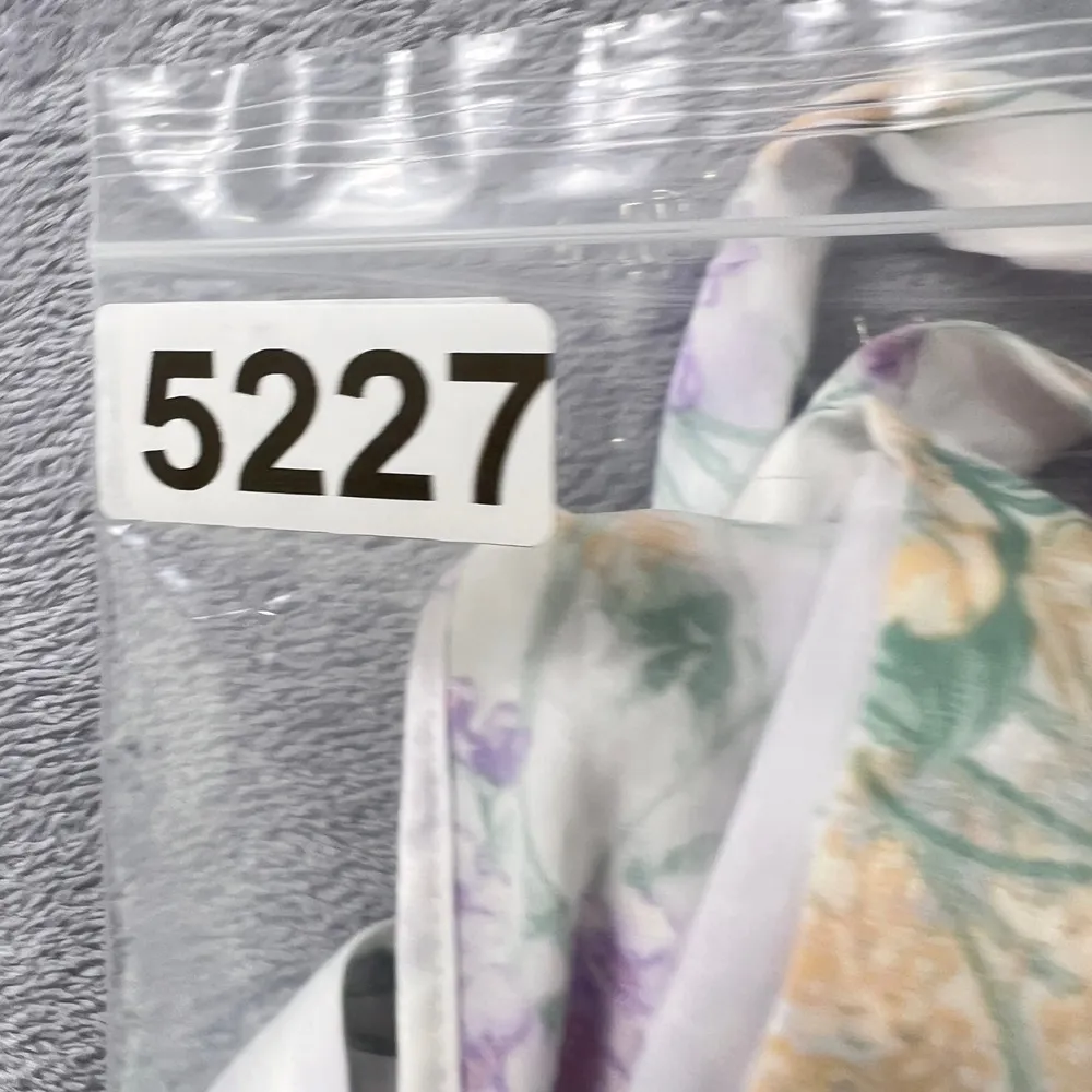 Linea Donatella Floral Kimono Robe S/M Lace Trim Wrap Sheer Lightweight Romantic - Image 8