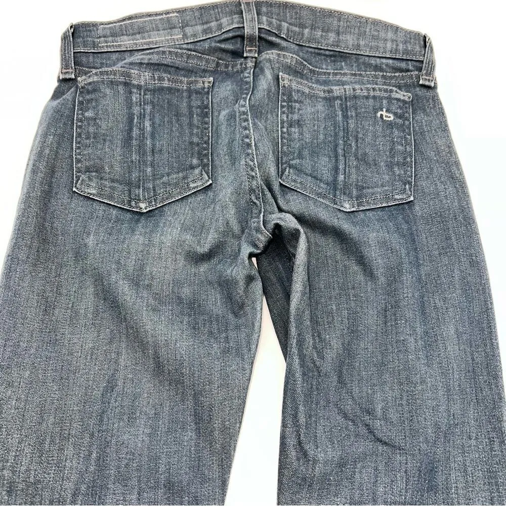 Rag & Bone Woman's Skinny PINNER Cut Medium Wash Mid-Rise Jeans Size 26 - Image 4