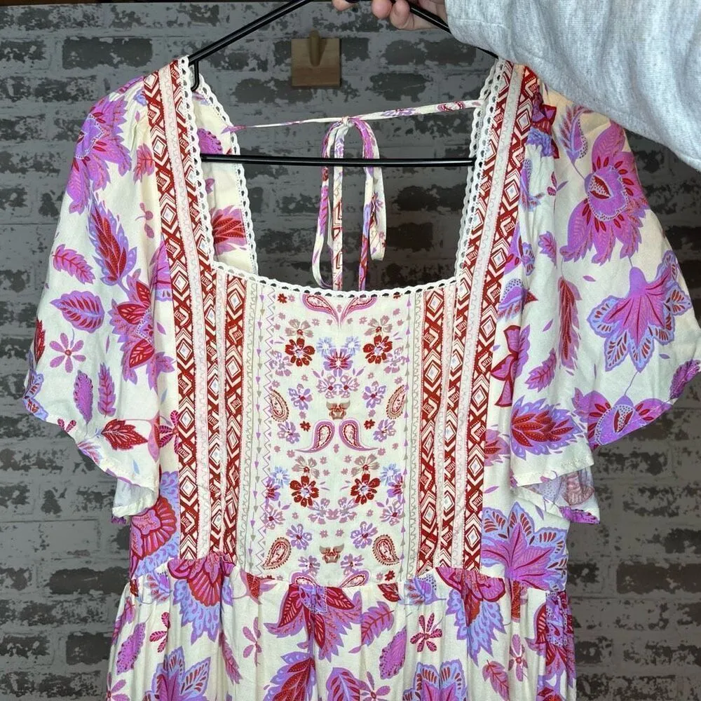 In loom | women nwt square neck floral dress - Image 2