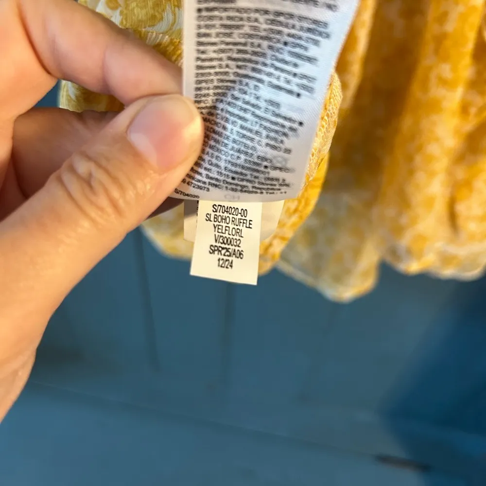 Old Navy Yellow Ruffled Camisole Top | Women’s Size Small - Image 7