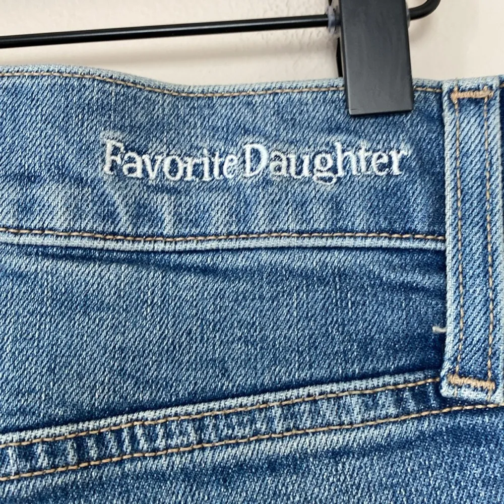 Favorite Daughter The Valentina Super High Rise Cigarette Ankle Jeans Size 34 Blue - Image 10