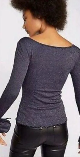 Free People Y2K Shirt Top Medium - Image 2