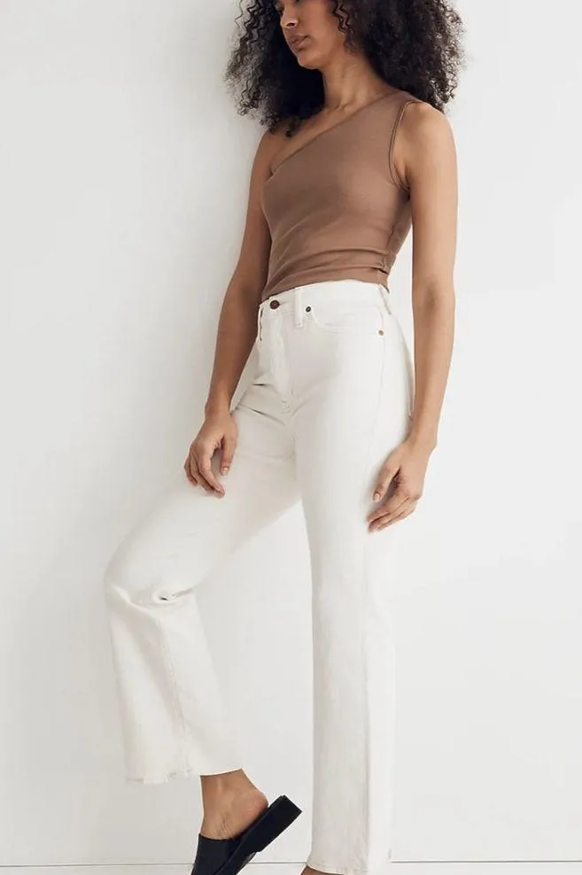 The Perfect Vintage Flare Crop in Vintage Canvas Size 28 NWT - Image 3