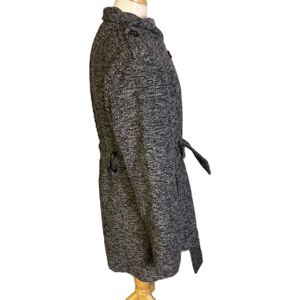 Sebby  Wool Blend Black and White Pub Jacket - Image 5