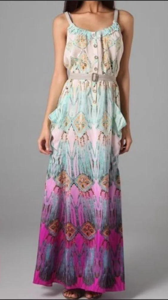 Nanette Lapore Silk Boho Dreamcatcher Maxi Dress Size 4 - Image 2