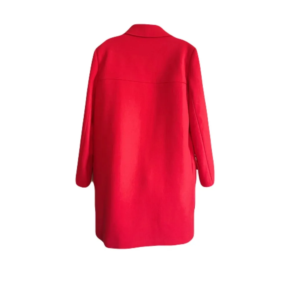 DKNY Coral 100% Wool Pea Coat, Size M - Image 2