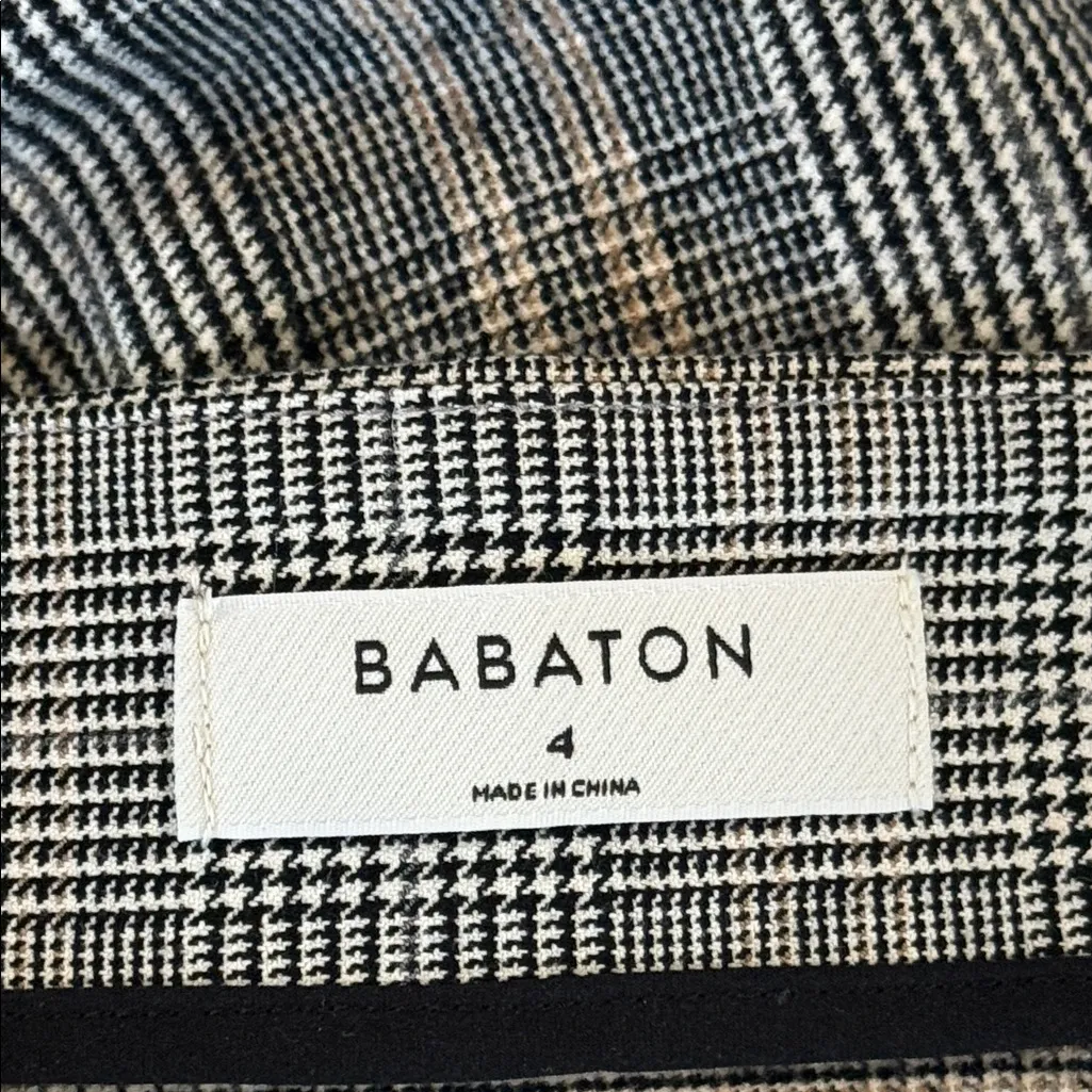 Babaton Aritzia Billy skirt plaid button front asymmetrical - Image 5