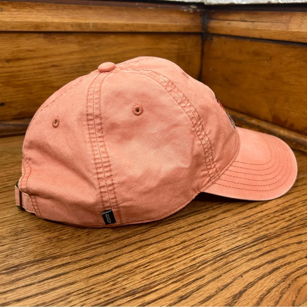 PALISADES Canvas Adjustable Baseball Cap Embroidered Front By Legend Hat Size OS Pink - Image 3