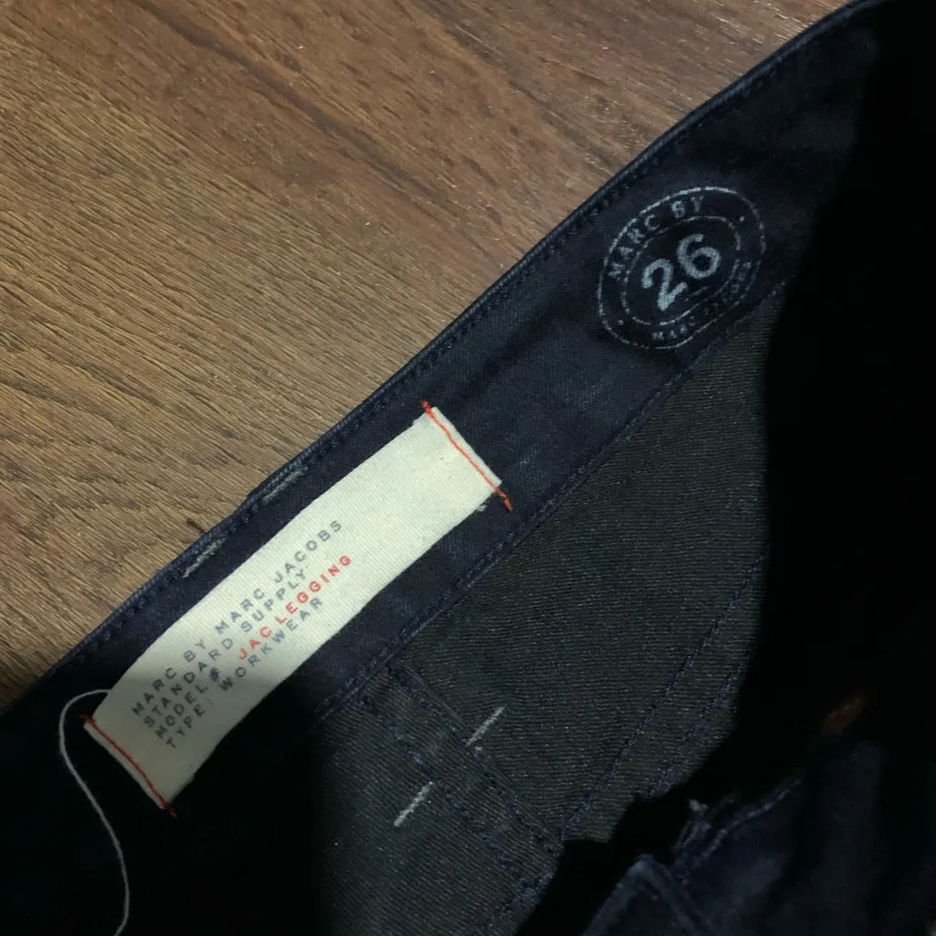 Marc jacobs jac legging denim classic casual dark wash skinny jeans fall $300 - Image 5