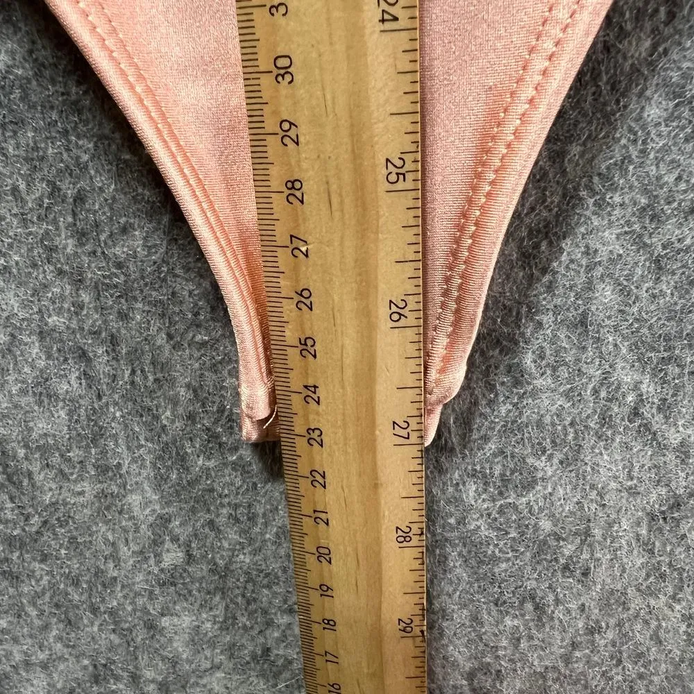 Bar III Bodysuit Sleeveless Square Neck Casual Top Blouse Pink Size‎ L - Image 5