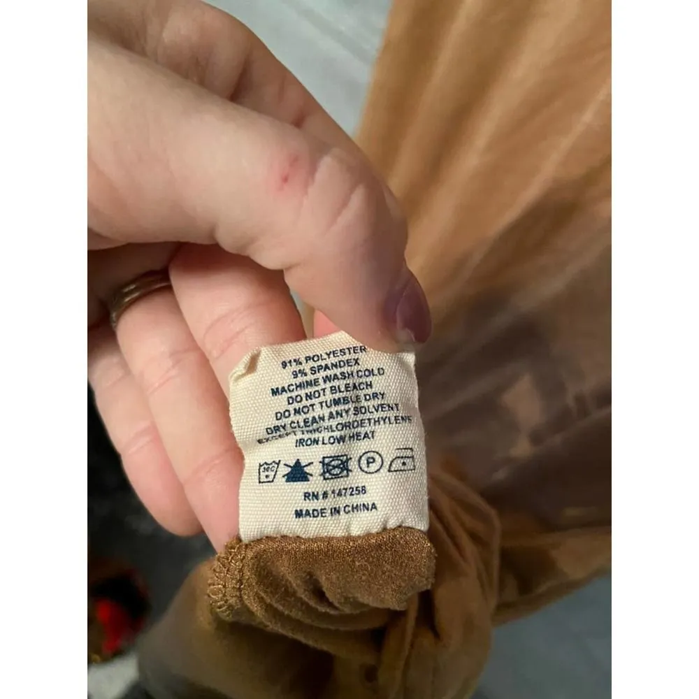 Simply southern dress small nylon brown‎ - Image 3