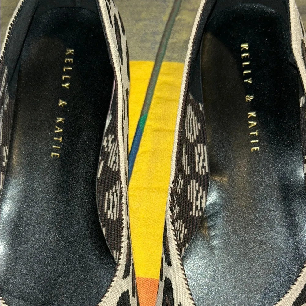 Kelly & Katie Black and White Leopard Flats - Image 7