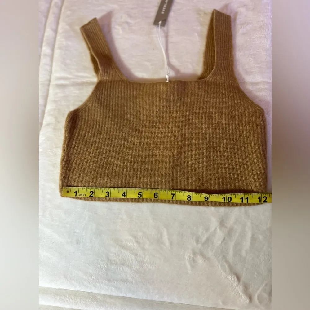 Everlane Women's Brown Square Neck Sleeveless Pullover Tank Top Size S - Image 10