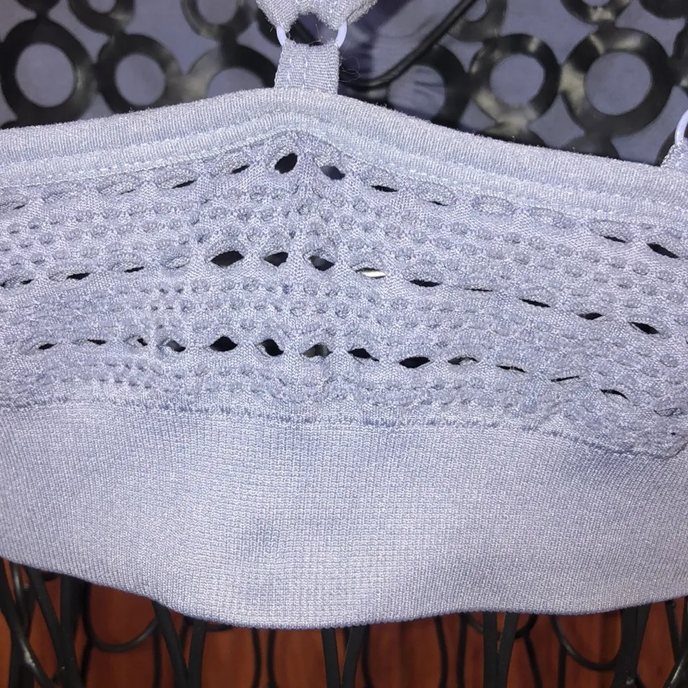 Gym Shark lavender sports bra Energy Seamless Gymshark Sports Bra size small top - Image 7